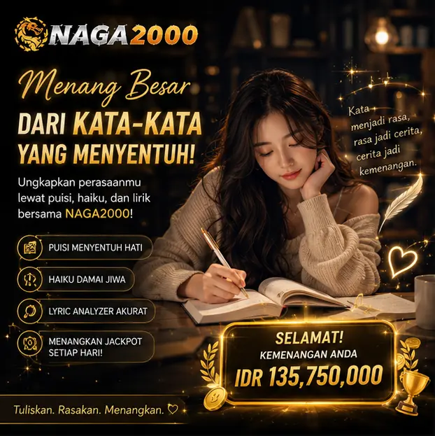 NAGA2000 x Syllable Counter | Menemukan Ritme Keberuntungan Lewat Harmoni Puisi dan Hiburan Online Premium